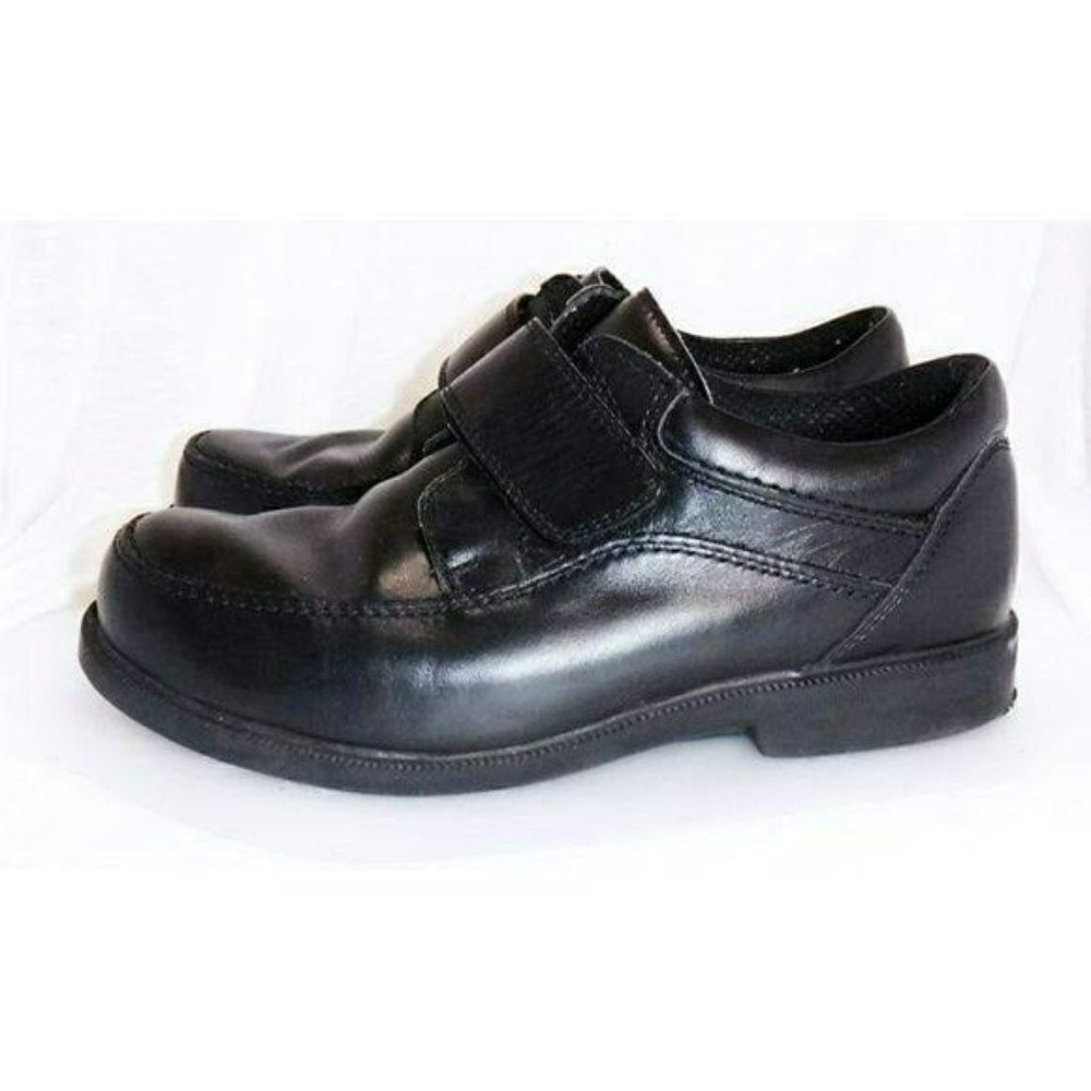 Dr SCHOLLS black leather Work Service Shoes